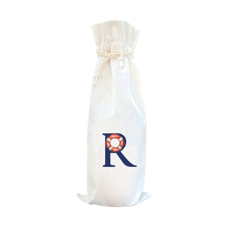 nautical alphabet – R wine bag