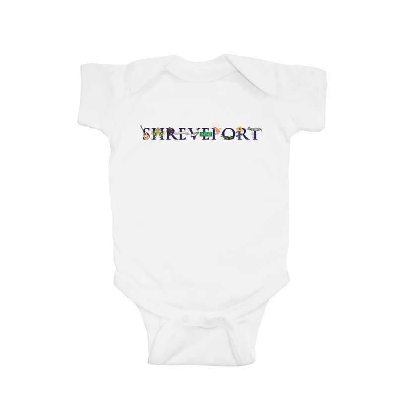 shreveport baby snap up short sleeve