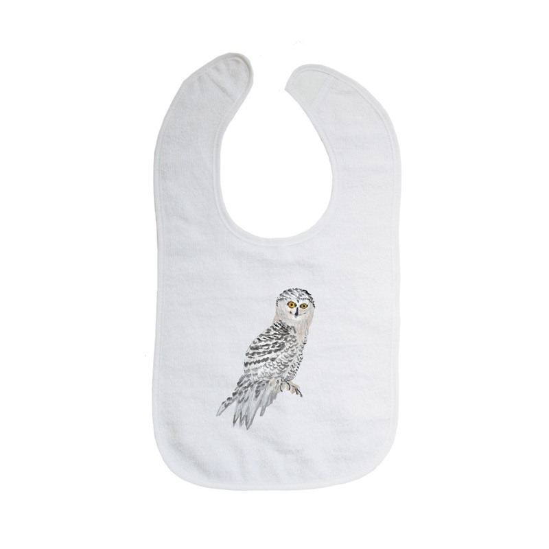 snowy owl bib