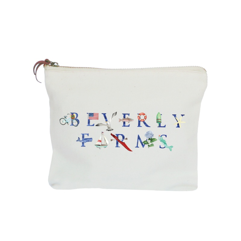 Beverly Farms hydrangea zipper pouch