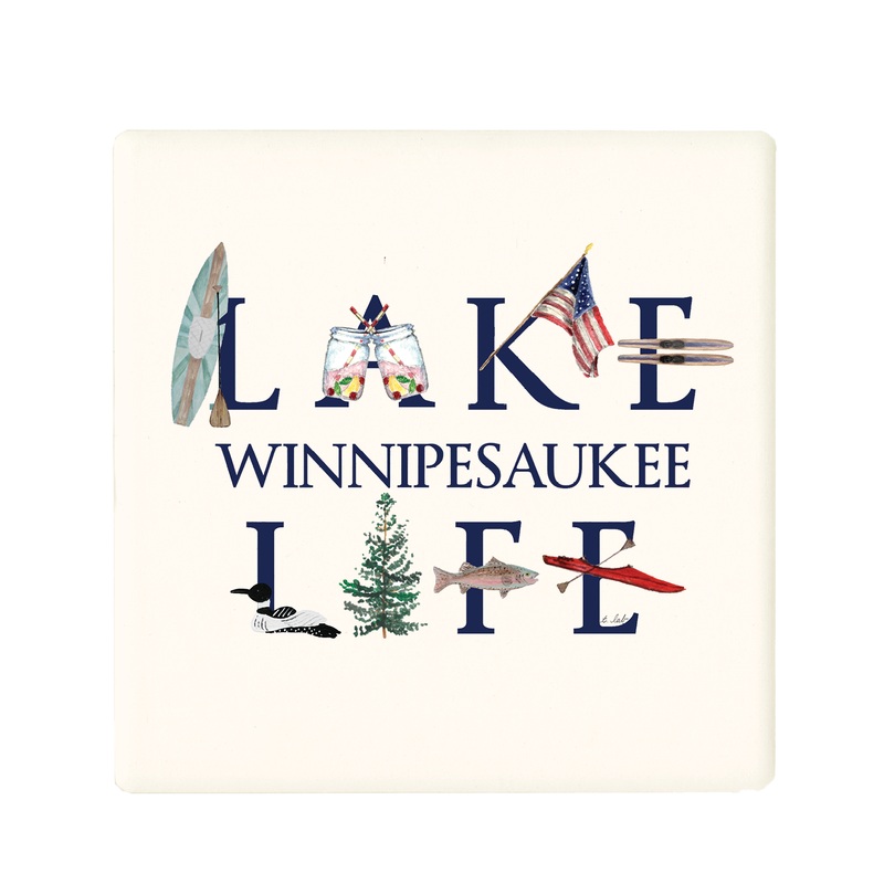 lake life winnipesauke coaster