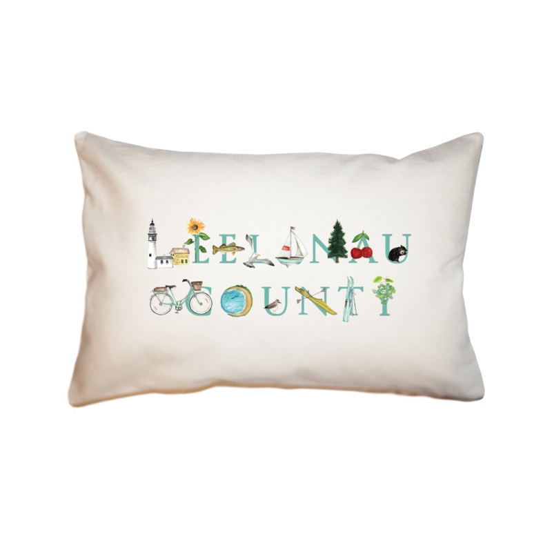 Leelanau County large rectangle pillow