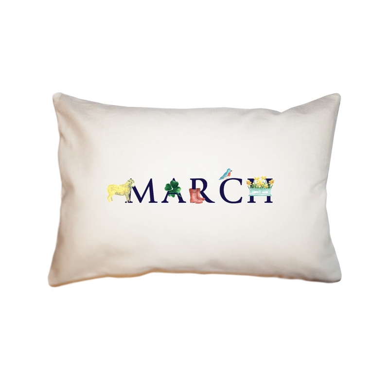 march rectangle pillow