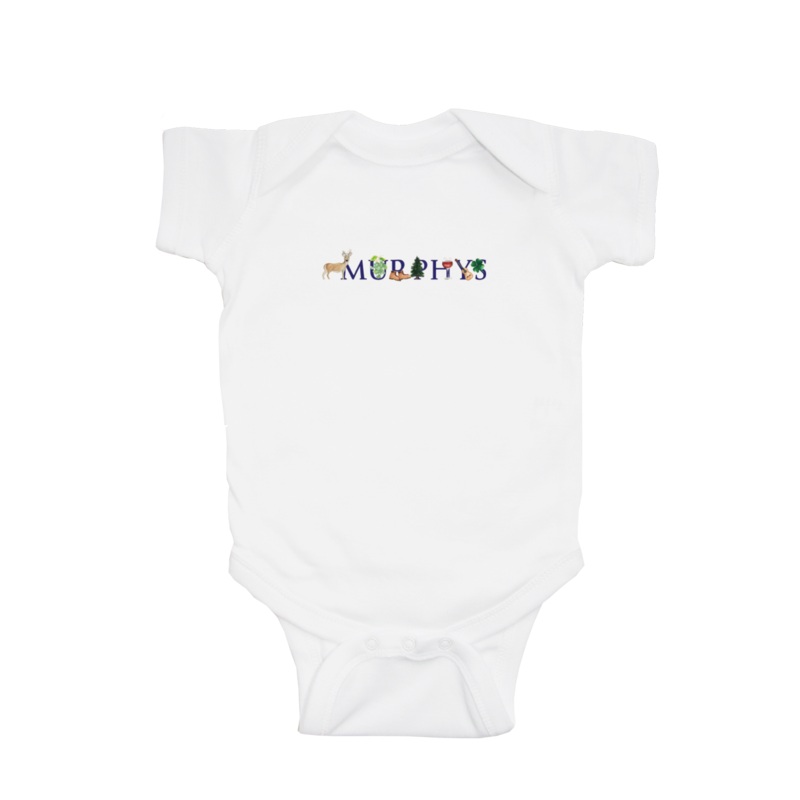 murphys baby snap up short sleeve