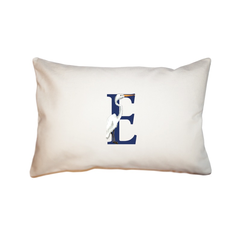 nautical alphabet – E rectangle pillow
