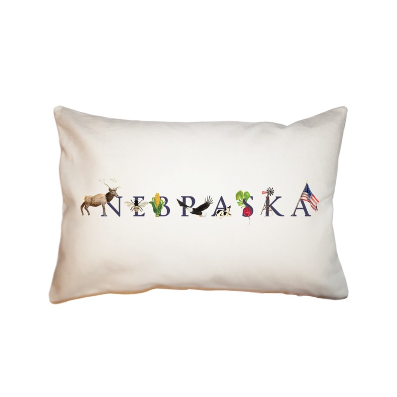 Nebraska large rectangle pillow