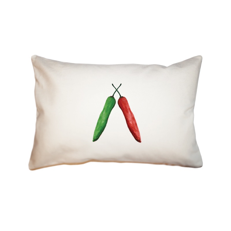 peppers together large rectangle pillow
