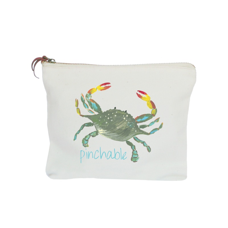 pinchable zipper pouch