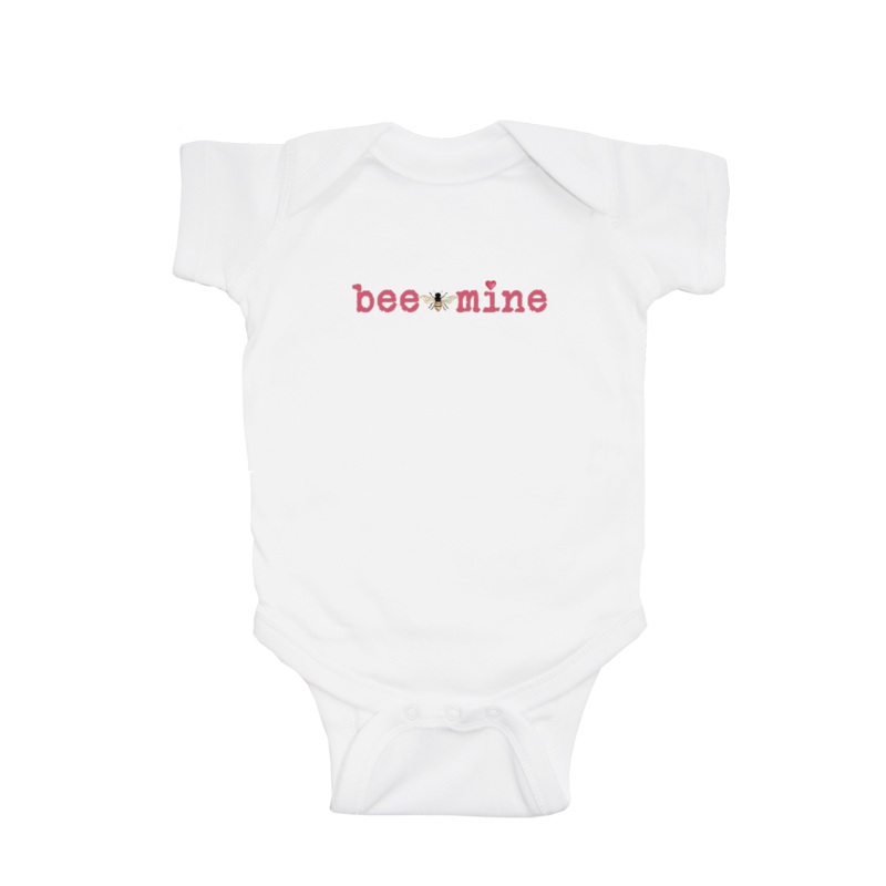 bee mine baby snap up short sleeve