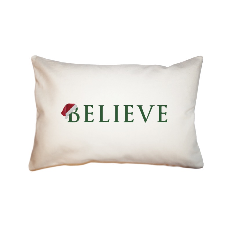 believe large rectangle pillow