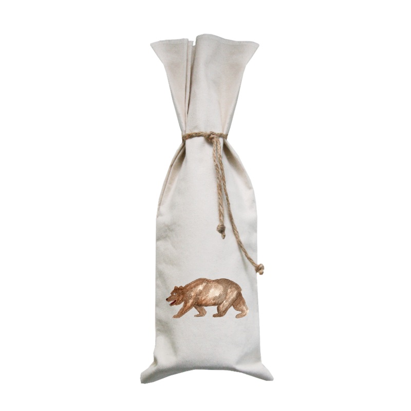 brown bear wine bag