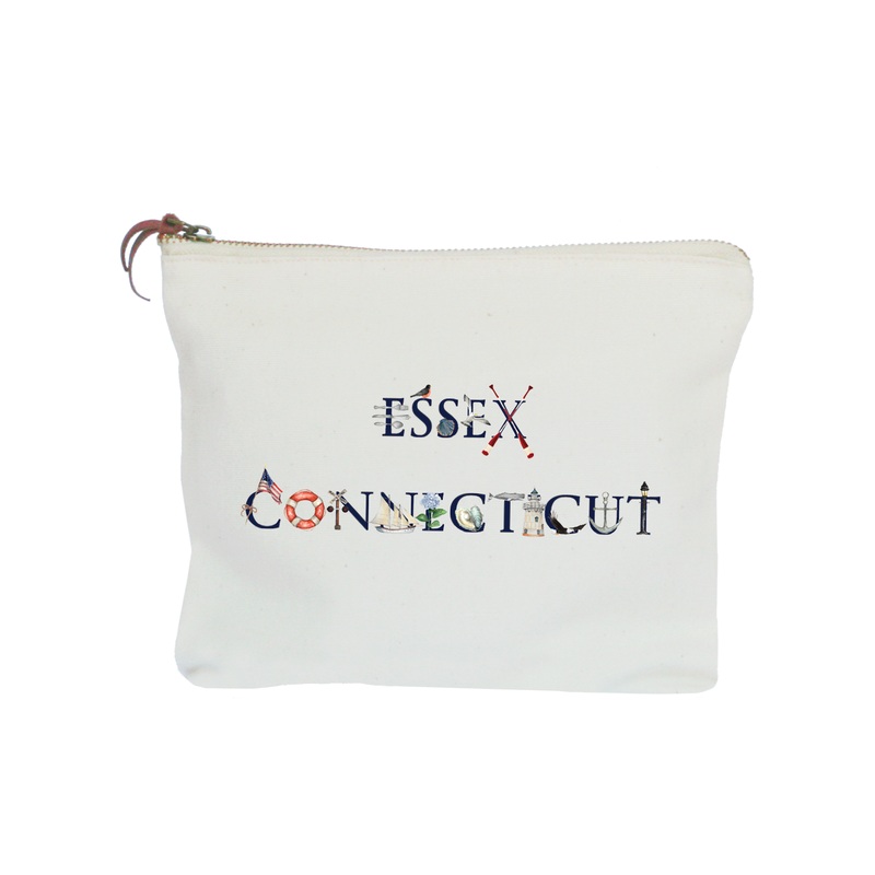 essex connecticut zipper pouch