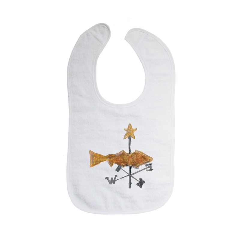 fish weathervane bib