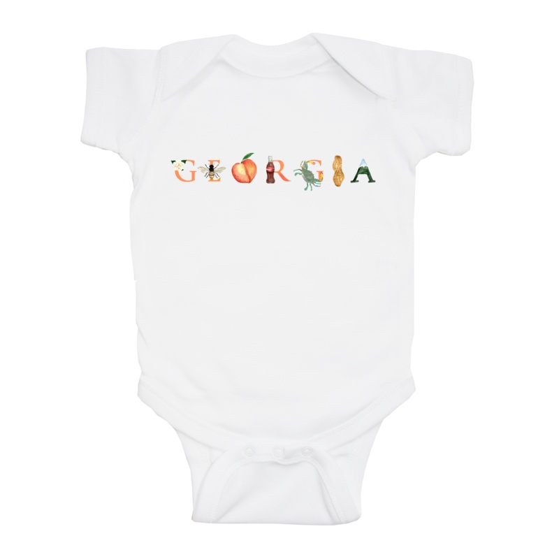 Georgia baby snap up short sleeve