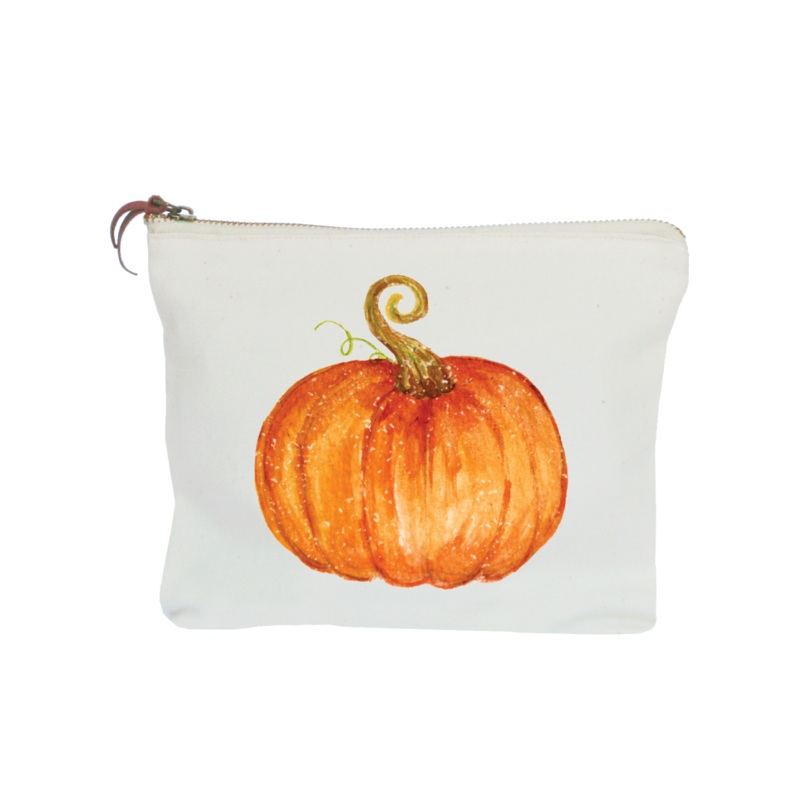 pumpkin zipper pouch