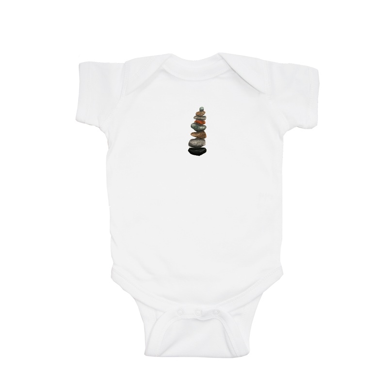 rock cairn baby snap up short sleeve