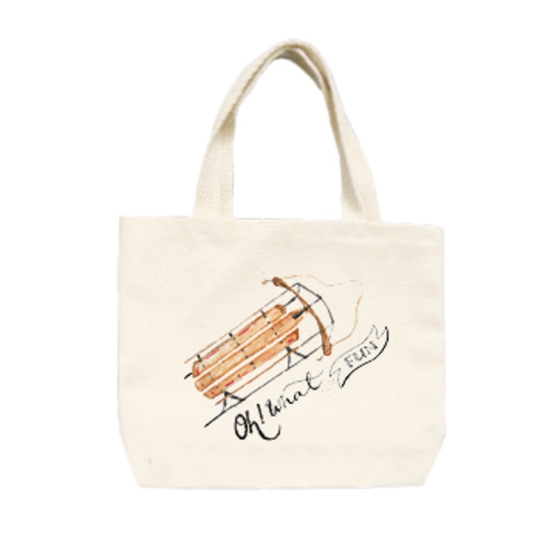 sled oh what fun small tote
