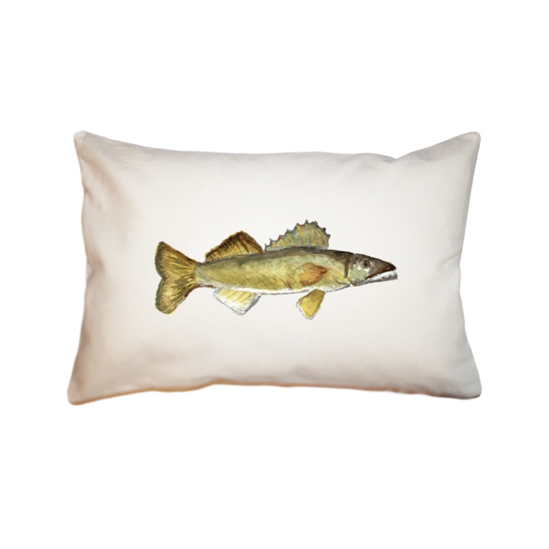 walleye fish large rectangle pillow