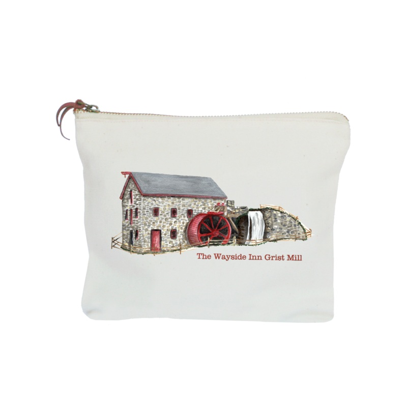 wayside inn grist mill zipper pouch