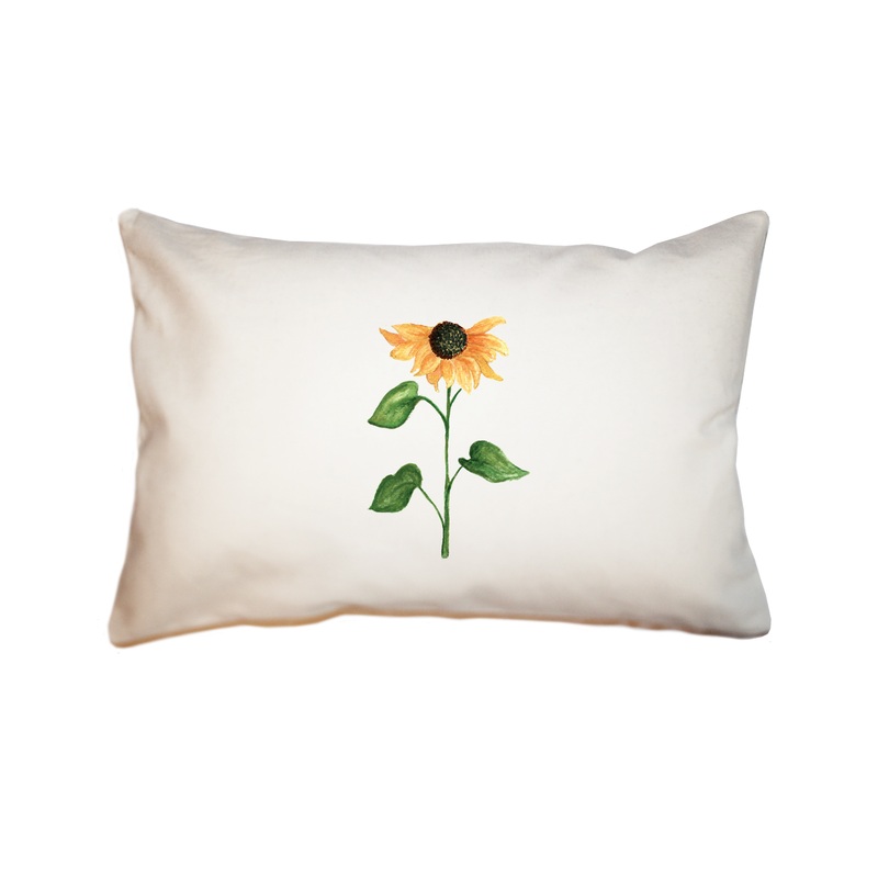 black eyed susan rectangle pillow