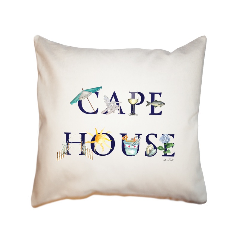 cape house square pillow