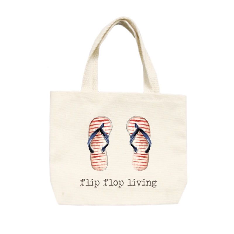 flip flop living small tote