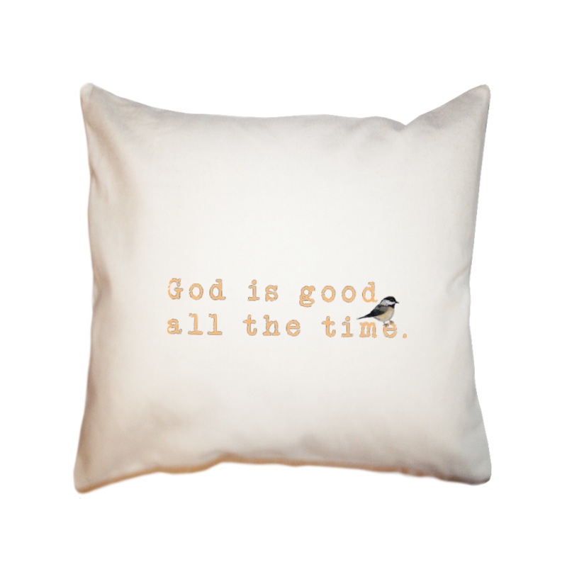 God is good square pillow
