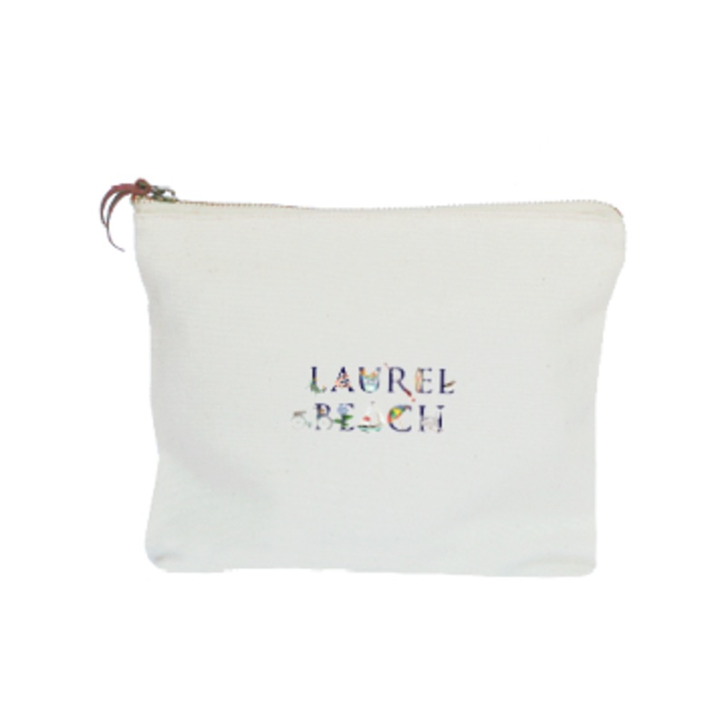 laurel beach zipper pouch