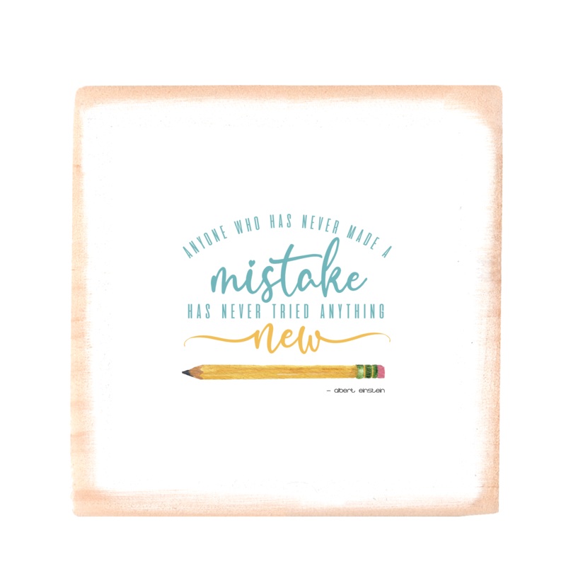 made a mistake square wood block