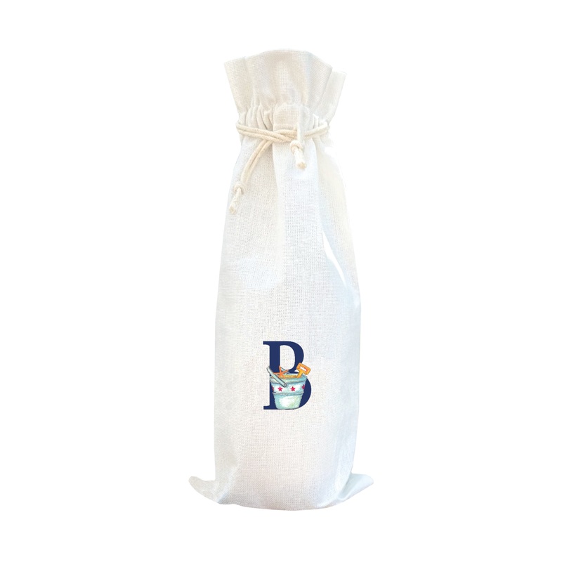 nautical alphabet – B wine bag