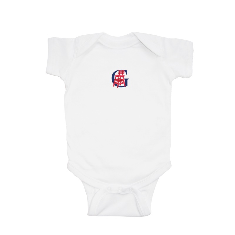 nautical alphabet – G baby snap up short sleeve