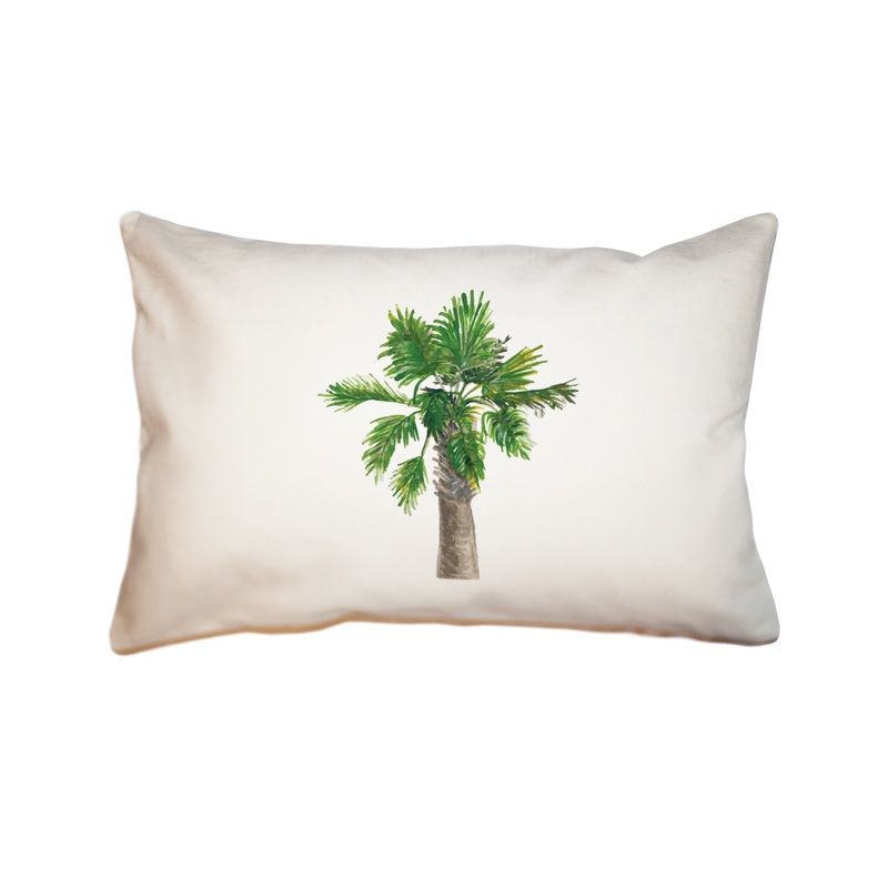 palmetto palm tree rectangle pillow