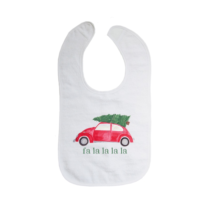 red vw + tree fa la la la bib