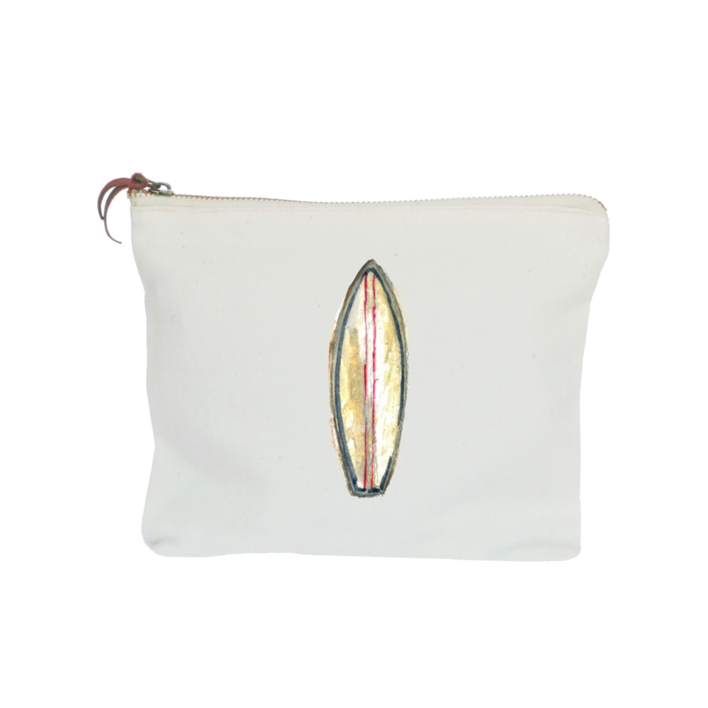 surfboard zipper pouch