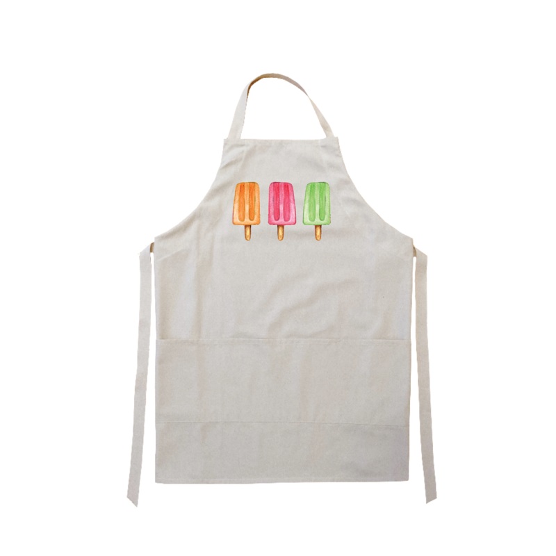 three popsicles apron
