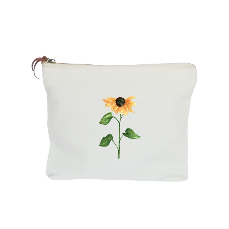 black eyed susan zipper pouch