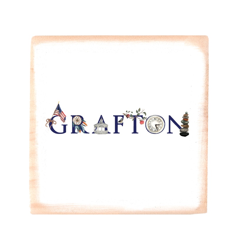grafton square wood block