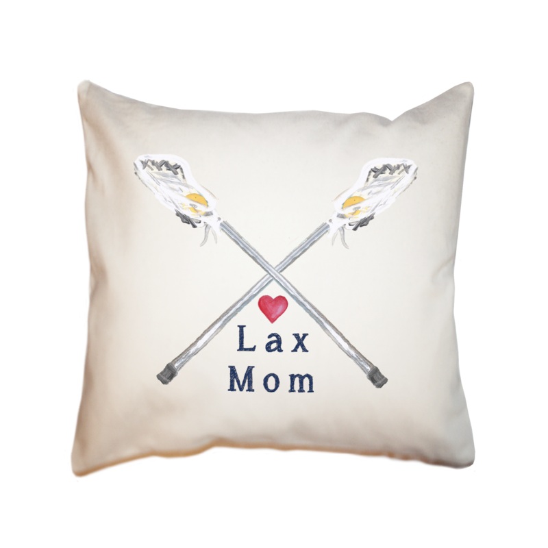 lax mom square pillow