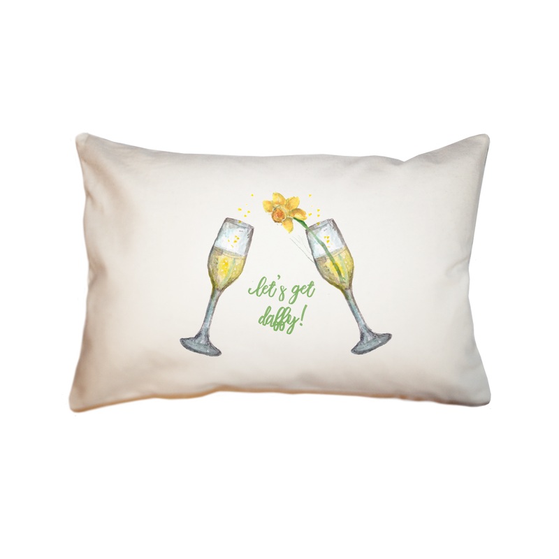 let’s get daffy rectangle pillow