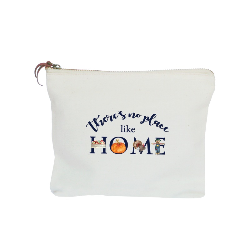 no place like home fall zipper pouch