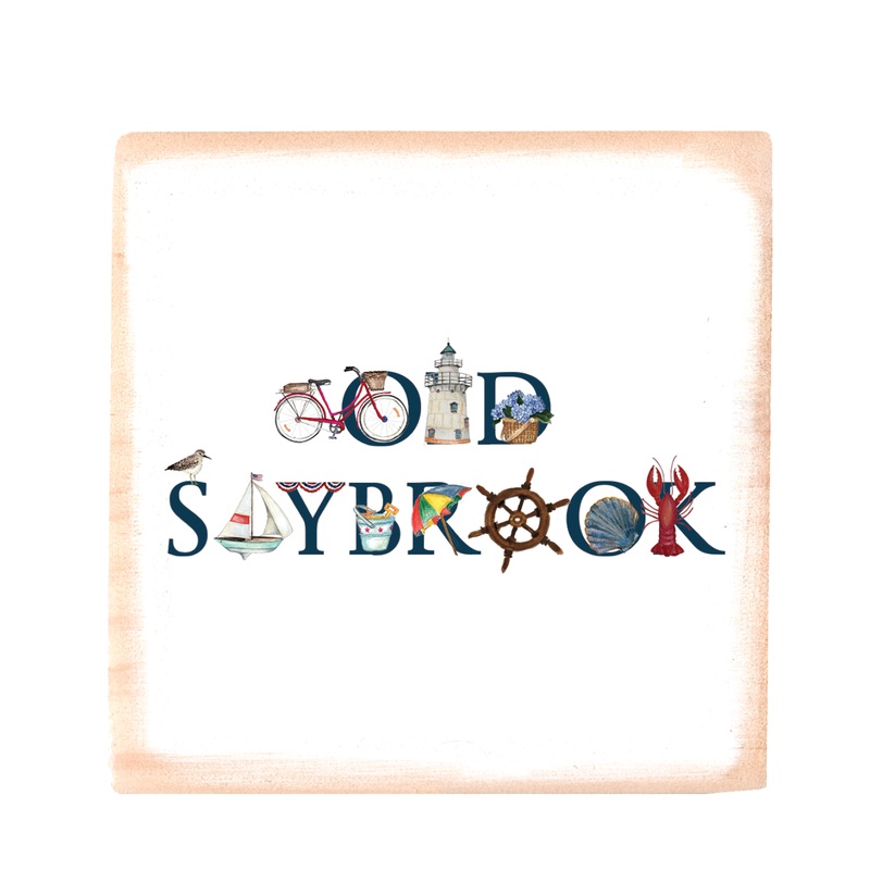 old saybrook square wood block