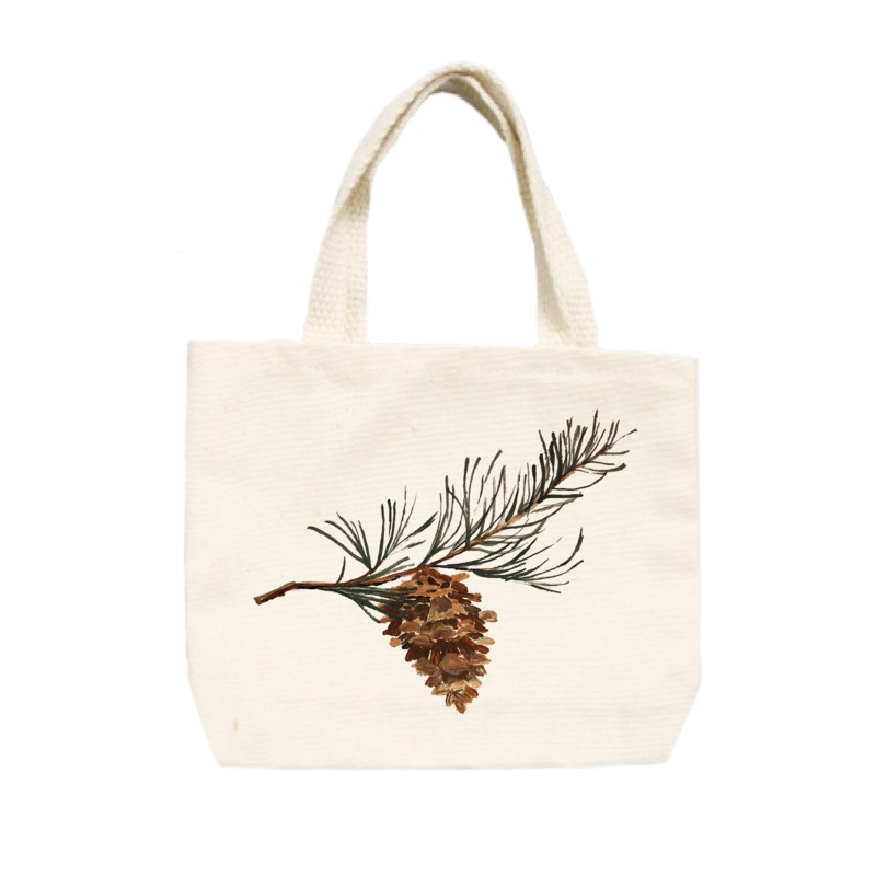 pinecone small tote