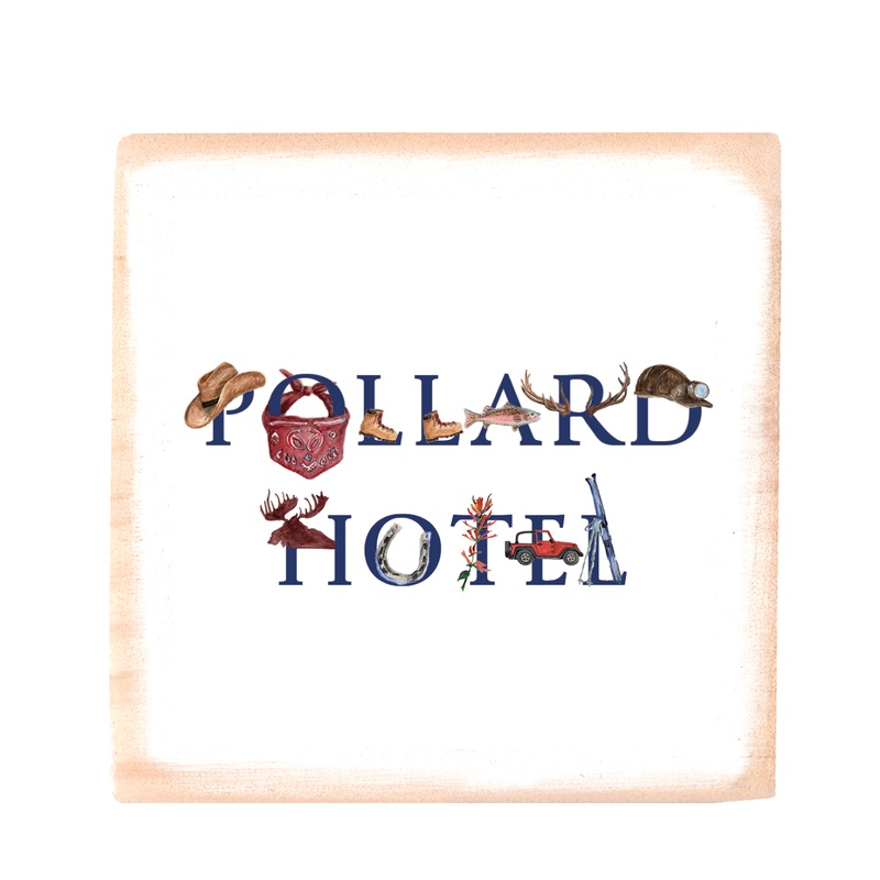 pollard hotel wood block
