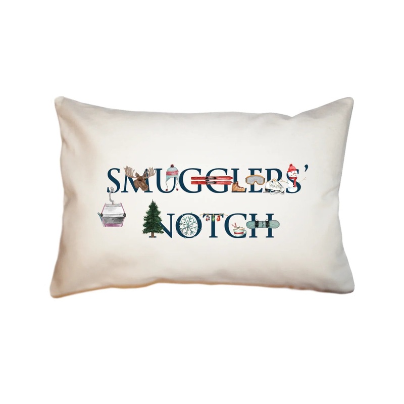 smugglers’ notch large rectangle pillow