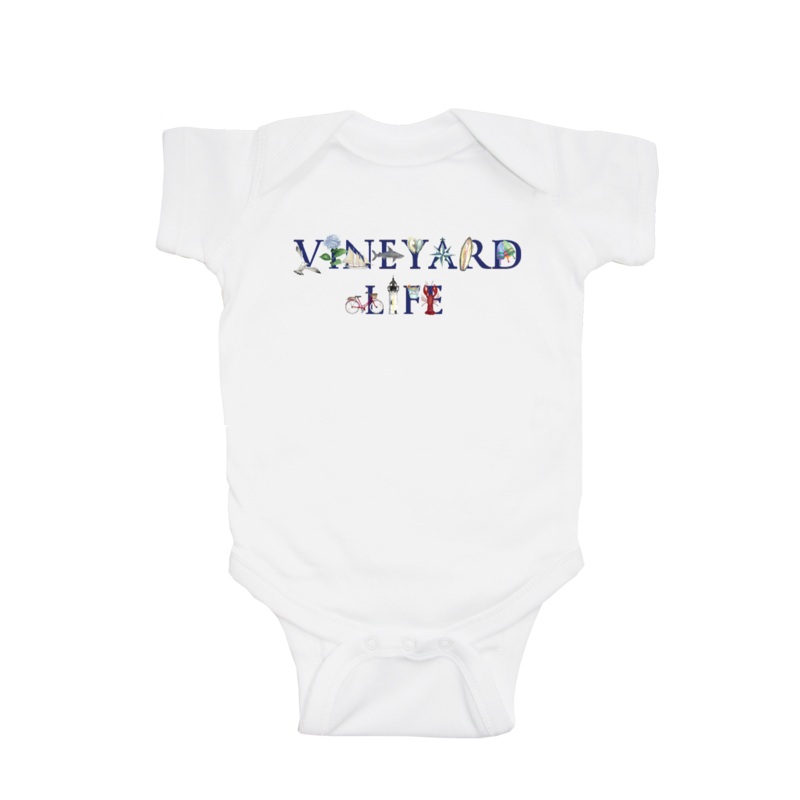 vineyard life baby snap up short sleeve