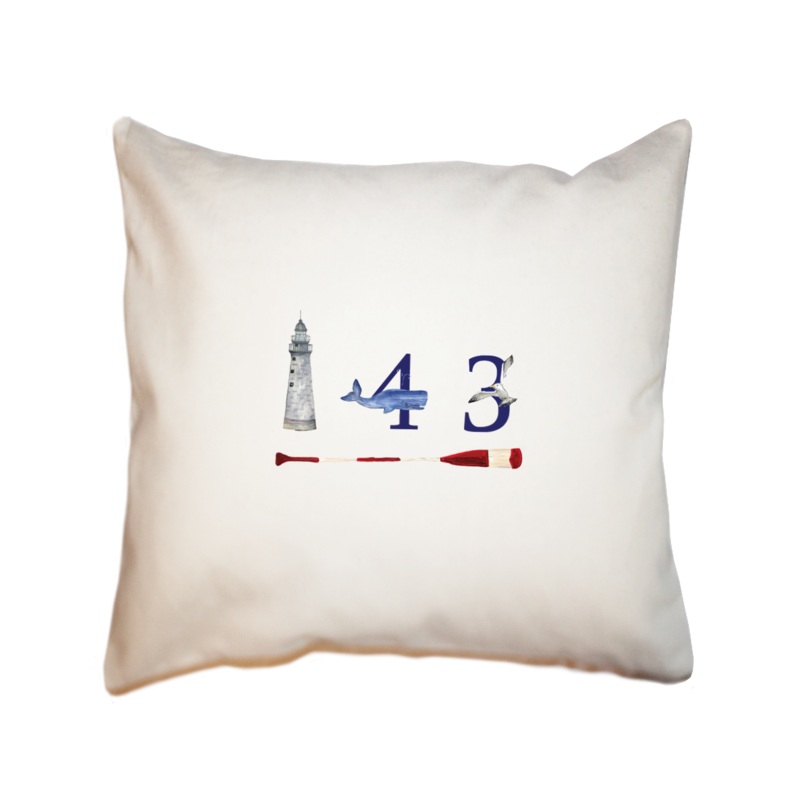 143 square pillow