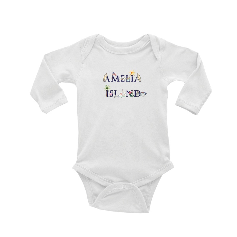 amelia island baby snap up long sleeve