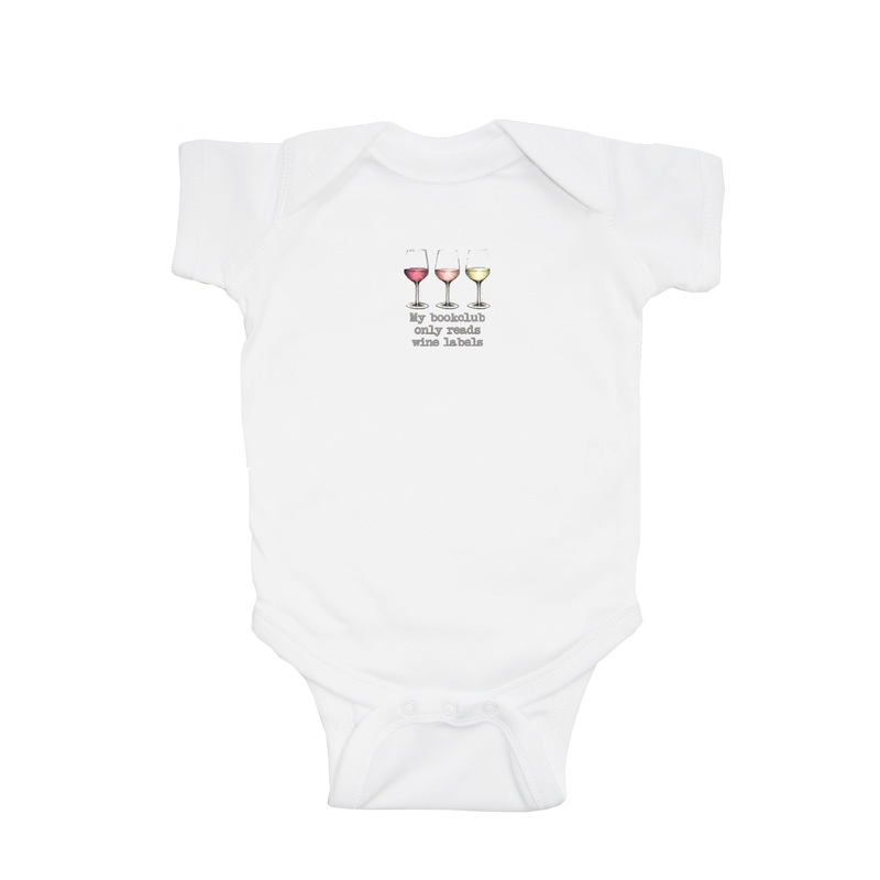 bookclub three colors wine baby snap up short sleeve