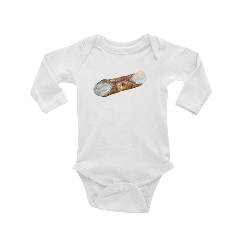 cannoli baby snap up long sleeve