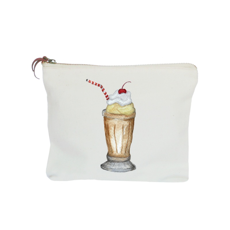 ice cream soda zipper pouch